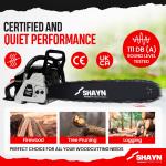 54.5cc Petrol Chainsaw with 20" Bar & 3 Chains