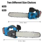 21V 10" Electric Cordless Chainsaw with Batteries