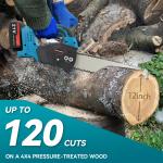 21V 10" Electric Cordless Chainsaw with Batteries
