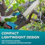 21V 10" Electric Cordless Chainsaw with Batteries