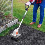VonHaus Cordless Garden Tiller with 20V Battery