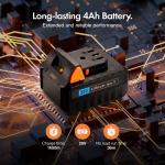 VonHaus Cordless Garden Tiller with 20V Battery