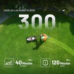 Litheli 37cm Cordless Electric Lawnmower with Batteries