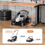 Litheli 40V Cordless Lawnmower with Brushless Motor