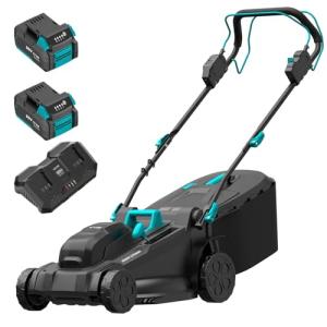 MightyMow Cordless 18" Self-Propelled Lawn Mower