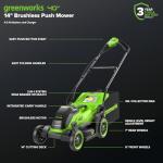 Greenworks 40V 14" Cordless Electric Lawn Mower
