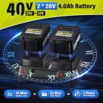 SEYVUM 40V Cordless 16-Inch Lawn Mower