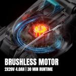 MightyMow Cordless 18-Inch Self-Propelled Lawn Mower