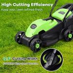 Happygrill 13-Inch Electric Lawn Mower with Grass Bag