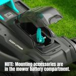 MightyMow Cordless 18-Inch Self-Propelled Lawn Mower