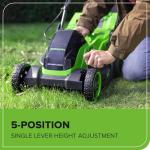 Greenworks 40V 14" Cordless Electric Lawn Mower