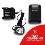 Cordless 33cm Lawnmower with 2 Batteries & Charger