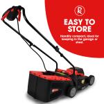 RocwooD 20V Cordless 33cm Lawnmower with Batteries