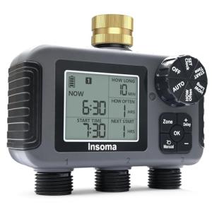 Insoma 3-Zone Programmable Sprinkler Timer