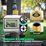 QUOBAS 2-Pack Programmable Sprinkler Timer