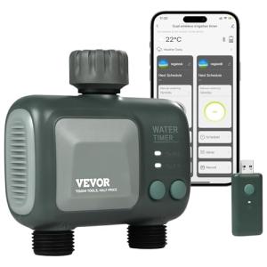 VEVOR Smart WiFi Sprinkler Timer with 2 Outlets