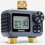 Insoma Brass Sprinkler Timer with Auto/Manual Modes