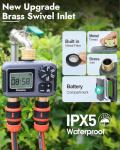 Insoma Brass Sprinkler Timer with Auto/Manual Modes