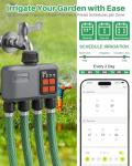 Johgee Smart WiFi Sprinkler Timer with 4 Zones