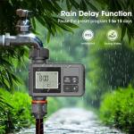Haozee Watering Timer with Rain Delay and LCD Screen