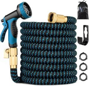 Expandable 100ft Garden Hose with Spray Nozzle