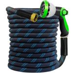 75FT Heavy-Duty Flexible Garden Hose with Nozzle