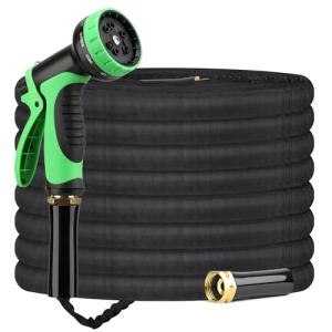 PulsePine 100ft Flexible Kink-Free Garden Hose