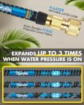 150FT Expandable Garden Hose with 10-Pattern Nozzle