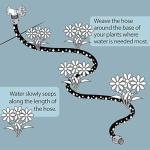 Teycooa 100 Ft Flat Soaker Hose for Gardens