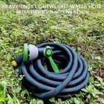 75FT Heavy-Duty Flexible Garden Hose with Nozzle