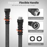 25ft Flexible Braided Garden Hose with Swivel Handle