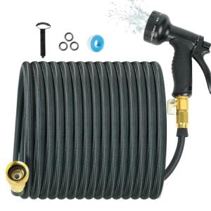 100 FT High-Pressure Garden Hose with Nozzle