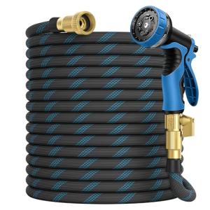 75 ft Expandable Garden Hose with 10 Spray Settings