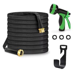 100FT Flexible Garden Hose with 10-Function Nozzle