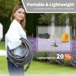 25ft Flexible Braided Garden Hose with Swivel Handle