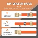 Flexible Hybrid Garden Hose, Custom Length, No Kink