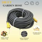 100 FT High-Pressure Garden Hose with Nozzle