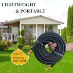 100 FT High-Pressure Garden Hose with Nozzle