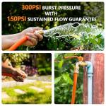 Flexible Hybrid Garden Hose, Custom Length, No Kink
