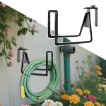 Metal Garden Hose Holder - Space-Saving Outdoor Storage