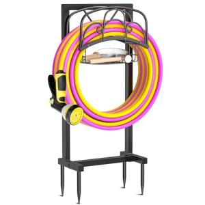 TUSPEU Heavy Duty Garden Hose Holder Stand
