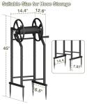 Mokeyder Freestanding Metal Hose Reel Holder