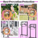 TUSPEU Heavy Duty Garden Hose Holder Stand