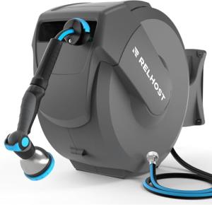 Heavy Duty 100 ft Retractable Garden Hose Reel