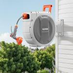 VEVOR Retractable Wall-Mounted Garden Hose Reel