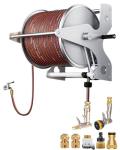 Durable Wall-Mounted 100 ft Garden Hose Reel