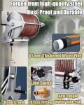 Durable Wall-Mounted 100 ft Garden Hose Reel