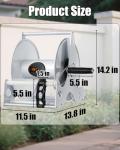 Durable Wall-Mounted 100 ft Garden Hose Reel