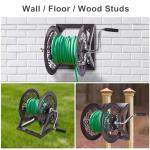 Bronze Wall Mount Garden Hose Reel Holds 125 Ft