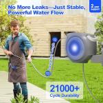 100 FT Retractable Garden Hose Reel - Leak-Proof